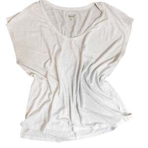 Madewell Women's Linen-Blend U-Scoop Tee